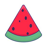 Illustration of watermelon slice vector