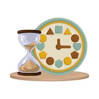 Illustration of clock vector