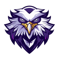 Fierce eagle mascot with a bold gaze png