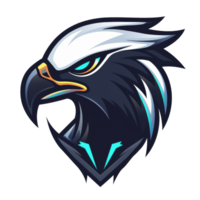 Fierce eagle mascot with a sharp gaze png