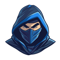 A hooded character with a mysterious gaze png