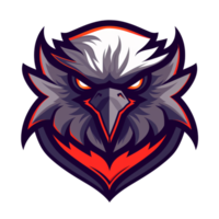 Fierce eagle mascot with a striking gaze png