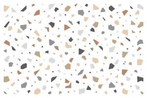 Background of abstract geometric shapes mosaic, terrazzo. vector
