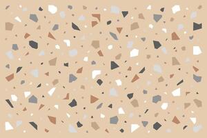 Background of abstract geometric shapes mosaic, terrazzo. vector