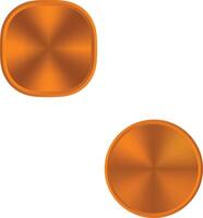 Copper Metalic object vector