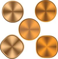 Bronze Metalic eps vector