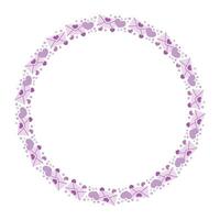 Hand drawn hearts border and frame on white background vector