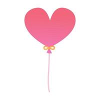 Heart shaped balloon. Wedding and valentine day vector