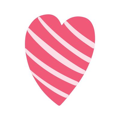 Hand drawn heart on a white background