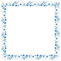 Hand drawn hearts border and frame on white background vector