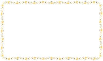 Hand drawn hearts border and frame on white background vector