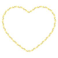Hand drawn hearts border and frame vector