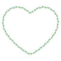 Hand drawn hearts border and frame vector