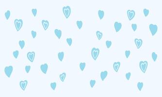 Flat style lovely heart pattern backdrop for greeting card design vector