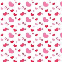 Valentines day pattern with hearts background vector