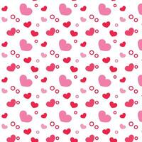 Valentines day pattern with hearts background vector