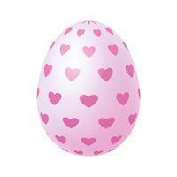 Realistic easter egg illustration design on white vector