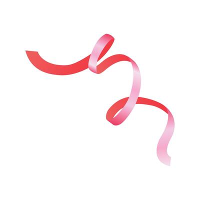 Ribbon illustration isolated on white