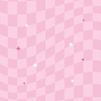 Flat distorted checkered background y2k background vector