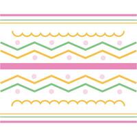 Hand drawn stripes background design vector