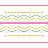 Hand drawn stripes background design vector