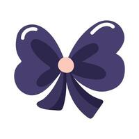 Bow Ribbon Decoration illsutartion on white background vector