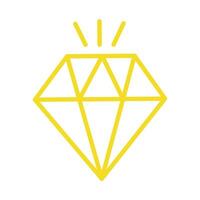 diamante de moda icono aislado en blanco antecedentes vector