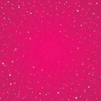 Christmas of big and small snowflakes in pink colors background vector