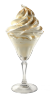 Eis im Glas Dessert isoliert auf transparent Hintergrund png