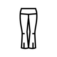 yoga pantalones ropa línea icono ilustración vector