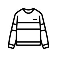 camisa de entrenamiento ropa línea icono ilustración vector
