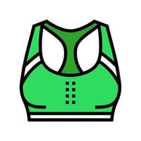 sports bra clothing color icon illustration vector