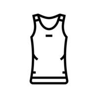 tank top clothing line icon illustration vector