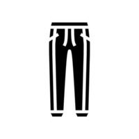 joggers clothing glyph icon illustration vector