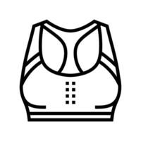 sports bra clothing line icon illustration vector