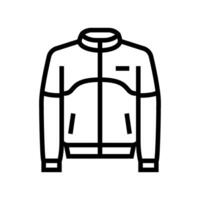 track jacket clothing line icon illustration vector