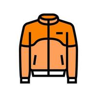 track jacket clothing color icon illustration vector