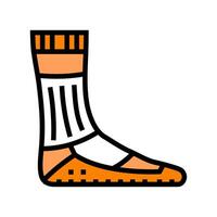 athletic socks clothing color icon illustration vector