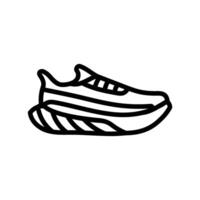 corriendo Zapatos línea icono ilustración vector