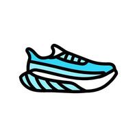 corriendo Zapatos color icono ilustración vector