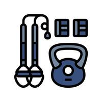 training gear clothing color icon illustration vector