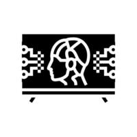 cyberpunk movie glyph icon illustration vector
