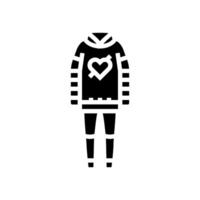 emo fashion glyph icon illustration vector