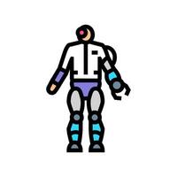 cybernetic enhancement cyberpunk color icon illustration vector