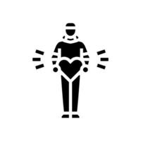 self expression emo glyph icon illustration vector
