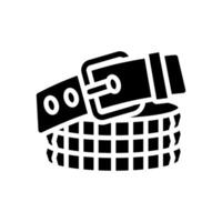 studded belt emo glyph icon illustration vector