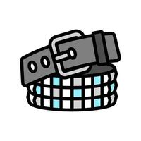 studded belt emo color icon illustration vector