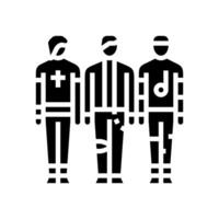 emo band glyph icon illustration vector