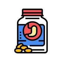 antacids medicines pharmacy color icon illustration vector