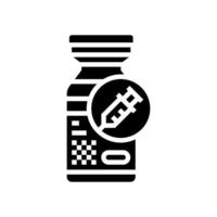 vaccines medicines pharmacy glyph icon illustration vector
